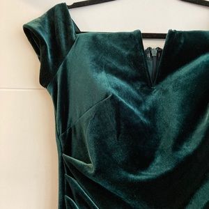 Laura Emerald Green Velvet Gown